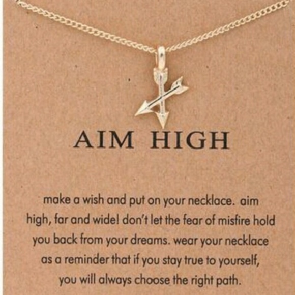Jewelry - *** 5/$25 SALE! ***  Aim High Gift Necklace